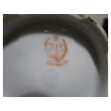 Mirrored Tray, Fenton Shoe, Hat Pins & Holder