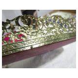 Mirrored Tray, Candle Stands, Limoges