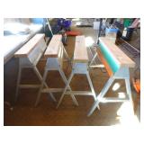 4 EBCO Folding Saw Horses