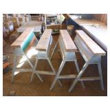 4 EBCO Folding Saw Horses