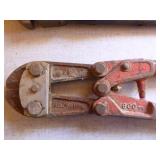 Bolt Cutter, Pipe Wrench, Pry Bars