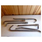 Bolt Cutter, Pipe Wrench, Pry Bars