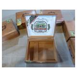 Collection of 9 Arturo Fuente Wooden Cuban Cigar Boxes