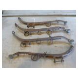 4 Vintage Horse Hames