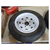 2 Wanda Trailer Tires on Rims with 2 Extra Rims