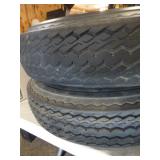 2 Wanda Trailer Tires on Rims with 2 Extra Rims