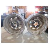 2 Wanda Trailer Tires on Rims with 2 Extra Rims