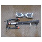 Bicycle Rack and Hoverboard