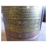 Vintage Buffalo Fire Copper Extinguisher