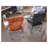 Outdoor Folding Chairs and Canopy