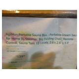 AggiMan Portable Steam Sauna Box and Sharndy Electric Towel Warmer