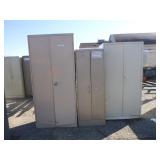 3 Metal Storage Cabinets