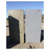 2 Metal Storage Cabinets