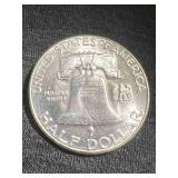 1961 US FRANKLIN HALF DOLLAR UNC