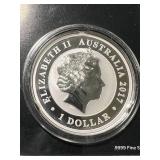 2017 AUSTRALIAN SWAN 1 TROY OZ .9999 FINE SILVER