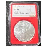 2025 AMERICAN SILVER EAGLE NGC MS69