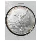 2015 MEXICAN LIBERTAD 1 TROY OZ .999 FINE SILVER