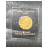 2018 CANADIAN MAPLE LEAF 1 GRAM .9999 FINE GOLD