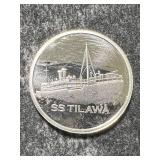 HALF TROY OZ .999 FINE SILVER SS TILAWA ROUND