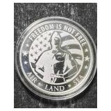 1 TROY OZ .999 FINE SILVER AMAC ROUND IN AIRTITE