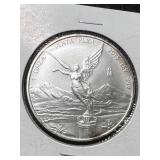 2015 MEXICAN LIBERTAD 1 TROY OZ .999 FINE SILVER