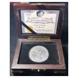 2 TROY OZ .999 FINE SILVER CHRISTOPHER COLUMBUS ROUND IN BOX