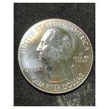 5 TROY OZ .999 FINE SILVER WASHINGTON QUARTER ROUND