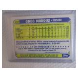 1987 Topps Greg Maddux Rookie Card...