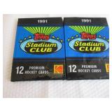 2 1991 Stadium Club Hockey Packs...