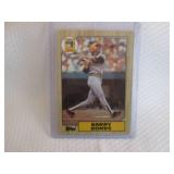 1987 Topps Barry Bonds Rookie Card...