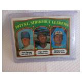 1972 Topps Tom Seaver Strikeout Lea...