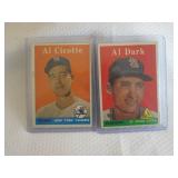 1958 Topps Al Cicotte & Al Dark Car...