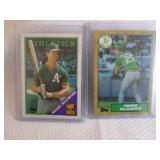 1987 & 1988 Topps Mark McGwire Card...