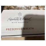 LOT OF 2 Hearth & Hand 21" Preserved Spring Grass and Flower Wreaths - Hearth & Hand