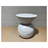 Threshold Severna Ceramic Accent Table White - Threshold: Modern Bell-Shaped, No Assembly Required 16.93 Inches (H) x 14.96 Inches (W) x 14.96 Inches (D)