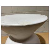 Threshold Severna Ceramic Accent Table White - Threshold: Modern Bell-Shaped, No Assembly Required 16.93 Inches (H) x 14.96 Inches (W) x 14.96 Inches (D)