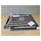 Cumbor 29.2-43" W, 28" H Baby Gate for Stairs, Wall-Mounted (Drill Required), Expandable No Bottom Bar Dog Gate, Auto Close Extra Wide Walk Thru, Pet & Toddler Proof Gate, Top & Bottom of Stairways(Bl