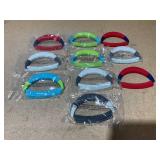 LOT OF 10 Kuhn Rikon Straight Mezzaluna Knife Set Dishwasher Safe