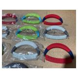 LOT OF 10 Kuhn Rikon Straight Mezzaluna Knife Set Dishwasher Safe