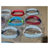 LOT OF 10 Kuhn Rikon Straight Mezzaluna Knife Set Dishwasher Safe