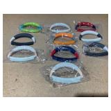 LOT OF 10 Kuhn Rikon Straight Mezzaluna Knife Set Dishwasher Safe