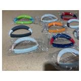 LOT OF 10 Kuhn Rikon Straight Mezzaluna Knife Set Dishwasher Safe