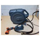 Giraffe Tools Hose Reel 1/2 78 ft, Heavy Duty Retractable Garden Hose Reel with Any Length Lock, Slow Return System, Wall Mounted and 180 Deg Swivel Bracket