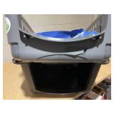 Petmate Pet Porter Traditional Travel Dog Kennel Portable Plastic Carrier, Medium to Large 36" for Dogs 50-70 lb, Gray (Missing Hardware.Damage)