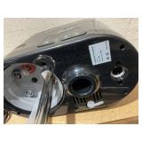 Qinrunkoi Professional Facial Steamer with Ozone and Hot & Cold Mist, Esthetician Steamer on Wheels, Face Humidifier for Facial Deep Cleaning, Digital Facial Steamer for Home and Salon, Black