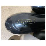 Qinrunkoi Professional Facial Steamer with Ozone and Hot & Cold Mist, Esthetician Steamer on Wheels, Face Humidifier for Facial Deep Cleaning, Digital Facial Steamer for Home and Salon, Black