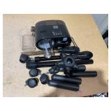 Qinrunkoi Professional Facial Steamer with Ozone and Hot & Cold Mist, Esthetician Steamer on Wheels, Face Humidifier for Facial Deep Cleaning, Digital Facial Steamer for Home and Salon, Black