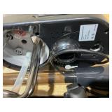 Qinrunkoi Professional Facial Steamer with Ozone and Hot & Cold Mist, Esthetician Steamer on Wheels, Face Humidifier for Facial Deep Cleaning, Digital Facial Steamer for Home and Salon, Black