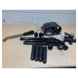 Qinrunkoi Professional Facial Steamer with Ozone and Hot & Cold Mist, Esthetician Steamer on Wheels, Face Humidifier for Facial Deep Cleaning, Digital Facial Steamer for Home and Salon, Black (Damaged