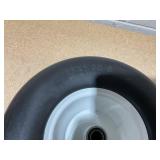 AR-PRO (2 Pack) 13 x 5.00-6" Flat Free Tire and Wheel, Replacement Solid Lawn Mower Tires with Rim, 3" Centered Hub and 3/4" Extra 5/8" Bearings - Fit for Most Riding Mower, Garden Lawn Tractor